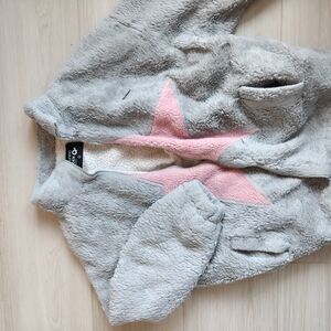 Gray Jacket with Pink Star